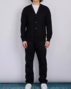 Sale Reigning Champ Lightweight Merino Harry Cardigan Black