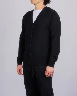 Sale Reigning Champ Lightweight Merino Harry Cardigan Black