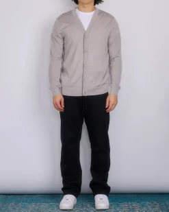 Sale Reigning Champ Lightweight Merino Harry Cardigan Dove