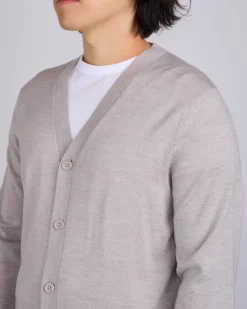 Sale Reigning Champ Lightweight Merino Harry Cardigan Dove