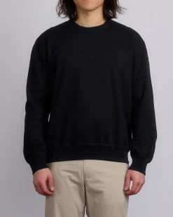 Clearance Reigning Champ Midweight Terry Lock-Up Crewneck Black