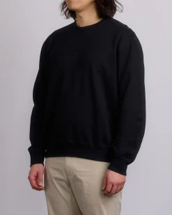 Clearance Reigning Champ Midweight Terry Lock-Up Crewneck Black