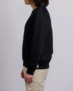 Clearance Reigning Champ Midweight Terry Lock-Up Crewneck Black