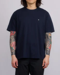 Fashion Reigning Champ Midweight Lock-Up T-Shirt Navy