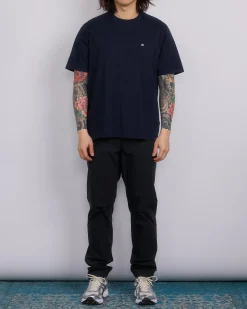 Fashion Reigning Champ Midweight Lock-Up T-Shirt Navy