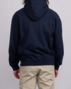 Clearance Reigning Champ Midweight Terry Arch Hoodie Navy/White