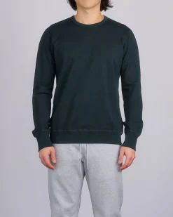 Clearance Reigning Champ Midweight Terry Slim Crewneck Petrol