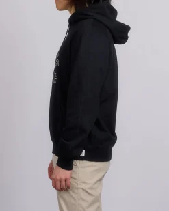 Clearance Reigning Champ Midweight Terry Arch Hoodie Black White