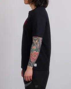 Hot Reigning Champ Midweight Jersey Race T-Shirt Black-Red