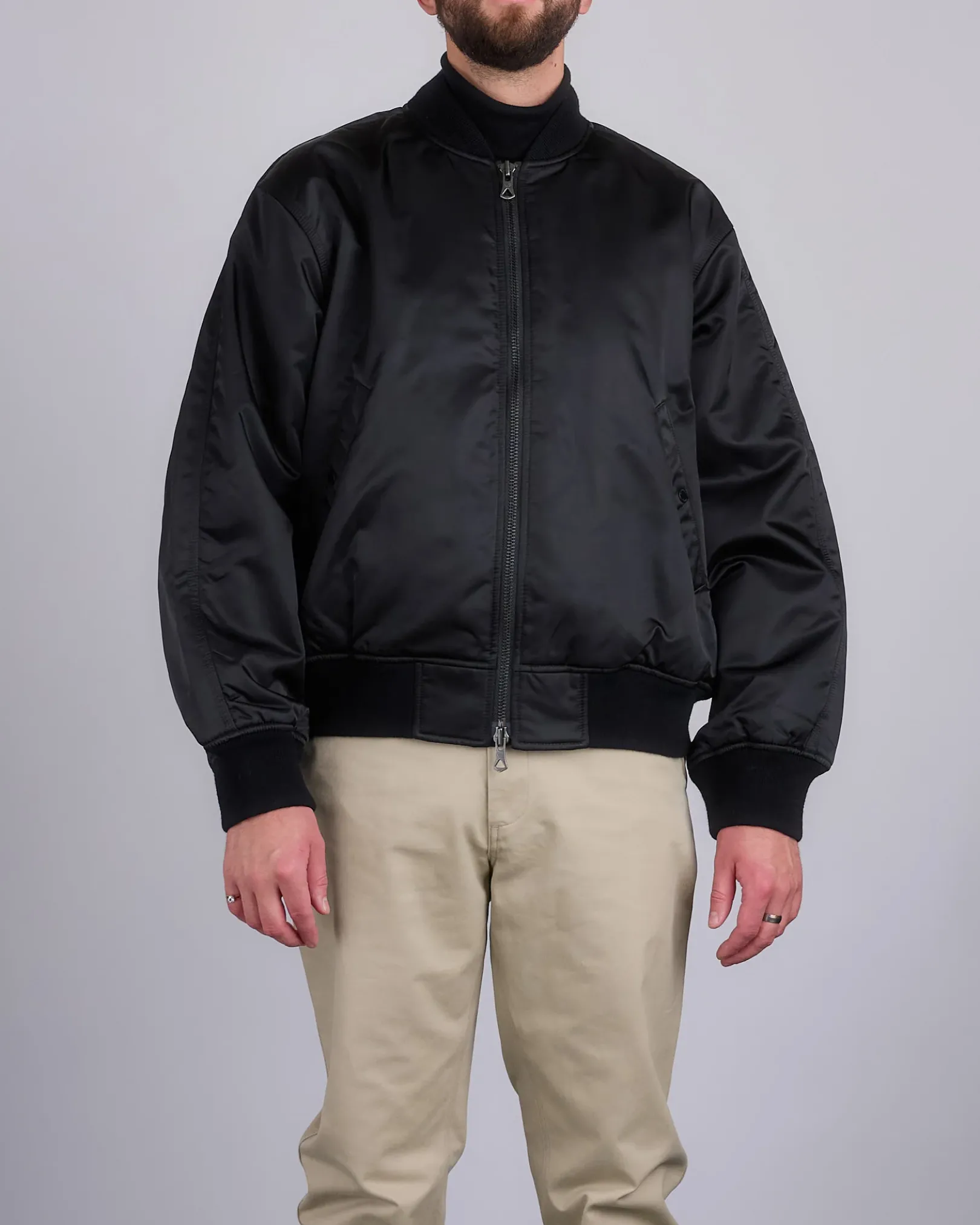 Sale Reigning Champ Nylon Woven Crew Jacket Black