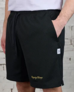 Clearance Reigning Champ Script Series Mesh Short Black