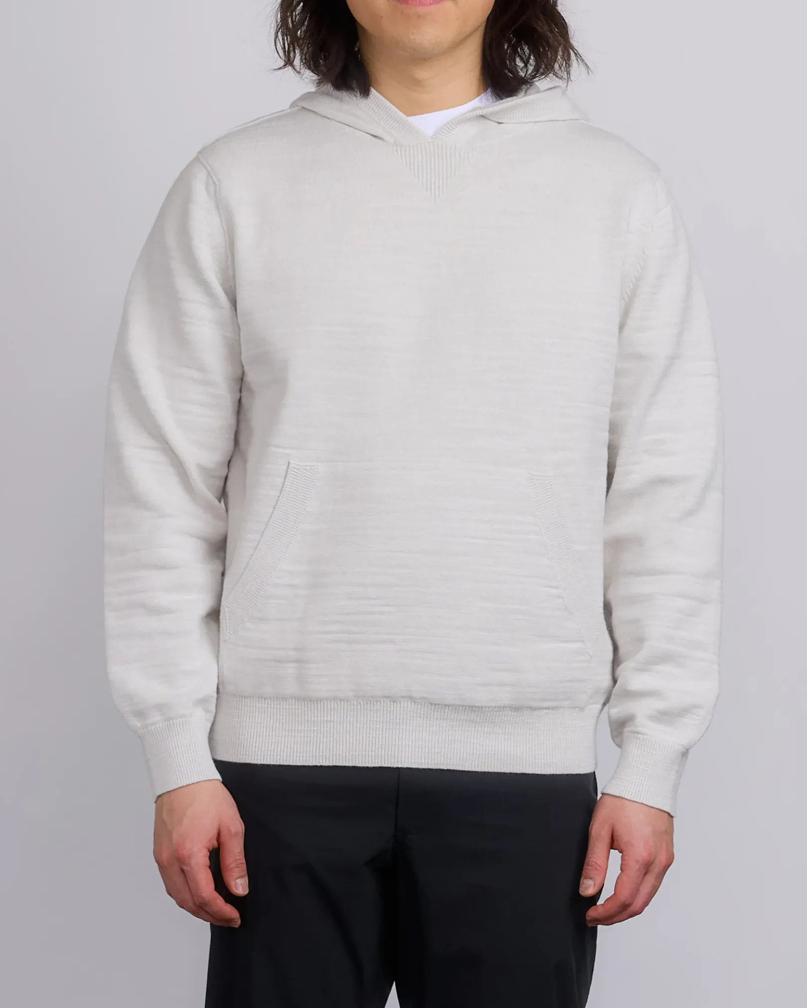 Hot Reigning Champ Slub Knit Hoody Oyster