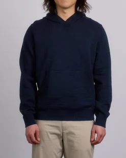 Clearance Reigning Champ Slub Knit Hoody Navy