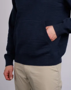 Clearance Reigning Champ Slub Knit Hoody Navy