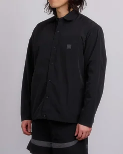 Hot Reigning Champ Textured Nylon Uniform Shirt Black