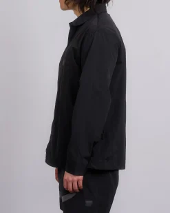 Hot Reigning Champ Textured Nylon Uniform Shirt Black