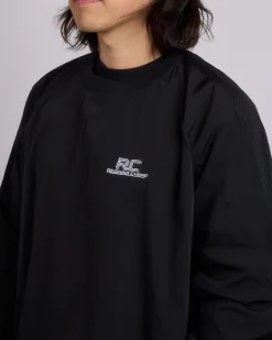 Fashion Reigning Champ Textured Nylon Radar Crewneck Black