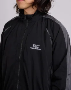 Outlet Reigning Champ Textured Nylon Radar Jacket Black