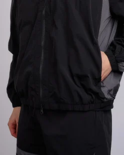 Outlet Reigning Champ Textured Nylon Radar Jacket Black
