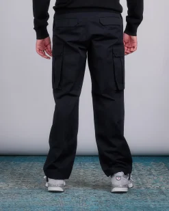 New Reigning Champ Woven Cotton Keeper Cargo Pant Black