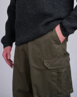 Sale Reigning Champ Woven Cotton Keeper Cargo Pant Dark Olive