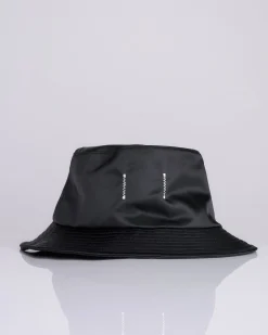 New Reigning Champ Woven Nylon Twill Bucket Hat Black
