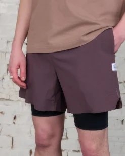 Clearance Reigning Champ Woven Running Short Oxodized Plum