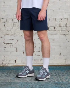 Clearance Reigning Champ Woven Solotex Cotton Ivy Short Navy