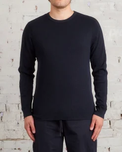Outlet Reigning Champ 1x1 Slub Knit Long Sleeve T-Shirt Black