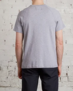 Outlet Reigning Champ 1x1 Slub Knit T-Shirt Heather Grey