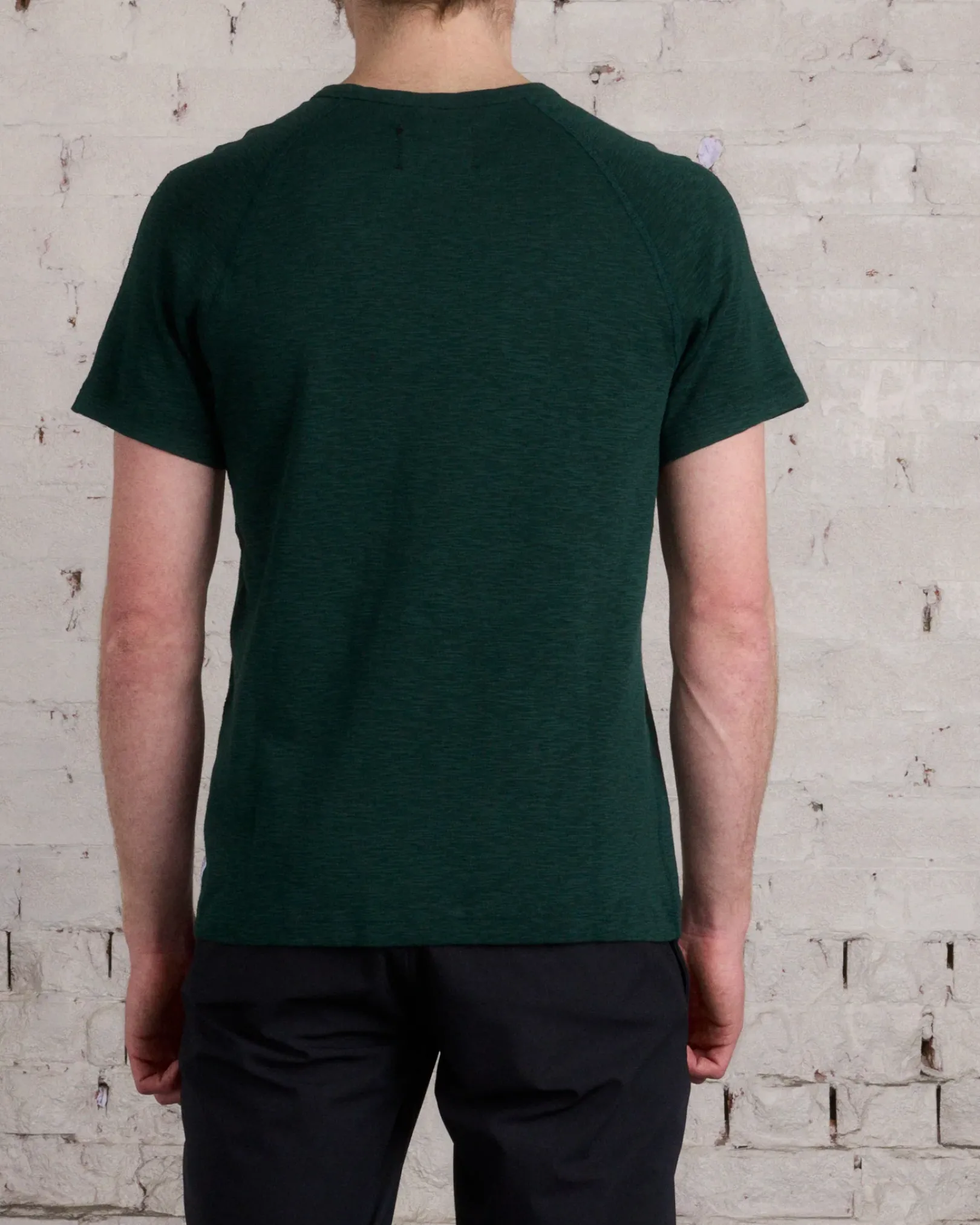 Clearance Reigning Champ 1x1 Slub T-Shirt British Racing Green