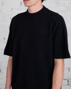 Discount Rick Owens Alpaca Tommy Kit Sweater Black