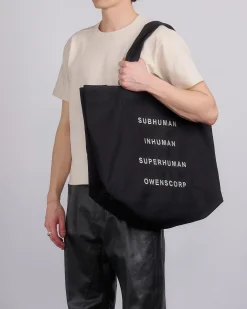 New Rick Owens Beach Tote Bag Inhuman Black Pearl