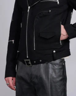 Online Rick Owens Bonotto Bauhaus Stooges Jacket Terrain Cotton Black