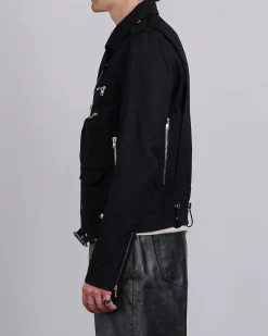 Online Rick Owens Bonotto Bauhaus Stooges Jacket Terrain Cotton Black