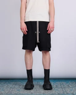 Clearance Rick Owens Cargobela Short Wool Sable Black