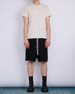 Clearance Rick Owens Cargobela Short Wool Sable Black