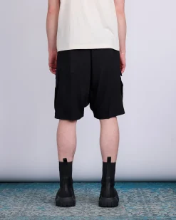 Clearance Rick Owens Cargobela Short Wool Sable Black