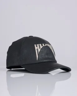 Sale DRKSHDW Rick Owens Baseball Cap Hollywood Foil Stretch Denim Black Pearl