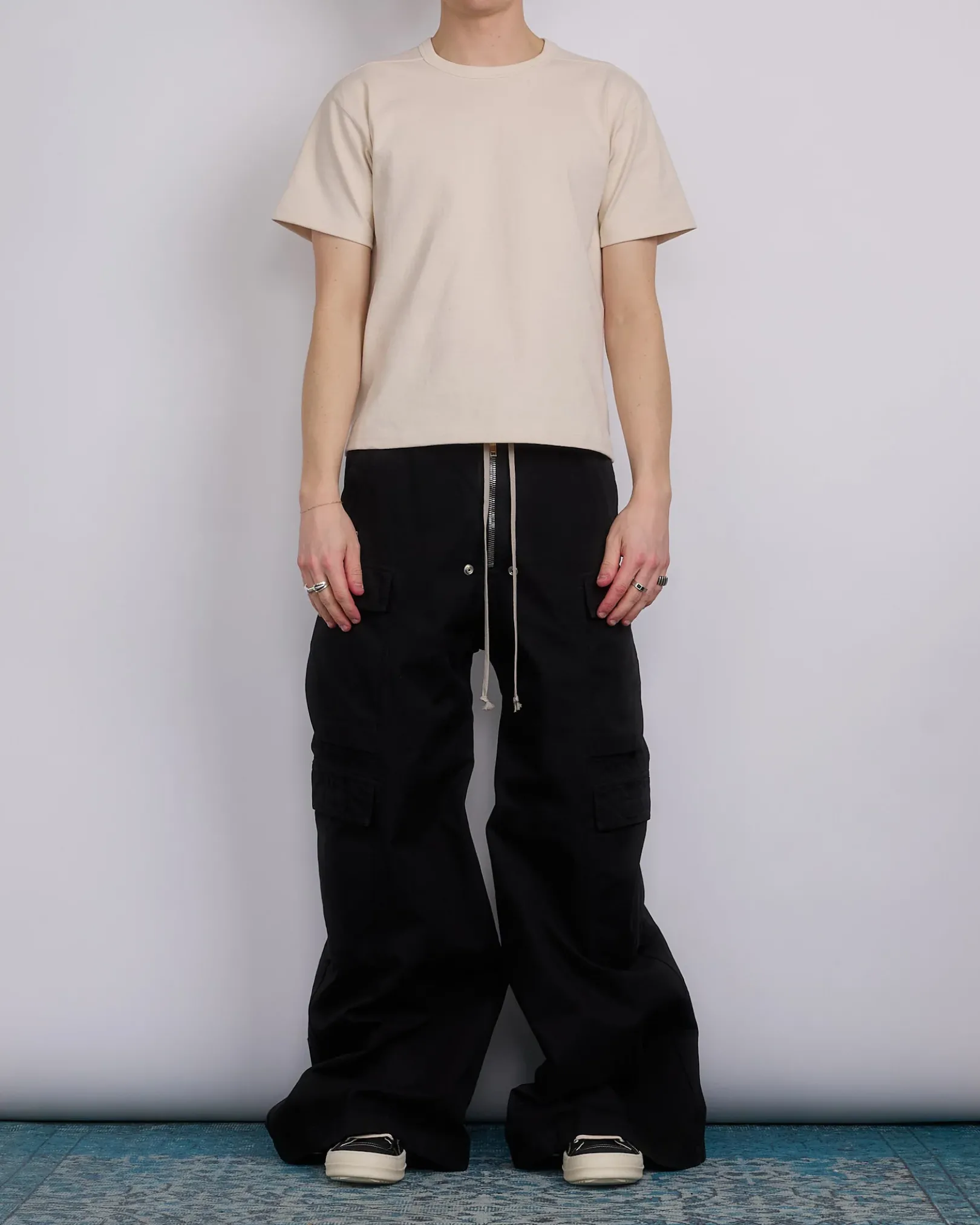 Clearance DRKSHDW Rick Owens Double Cargo Jumbo Belas Cttn Cnvas Blk