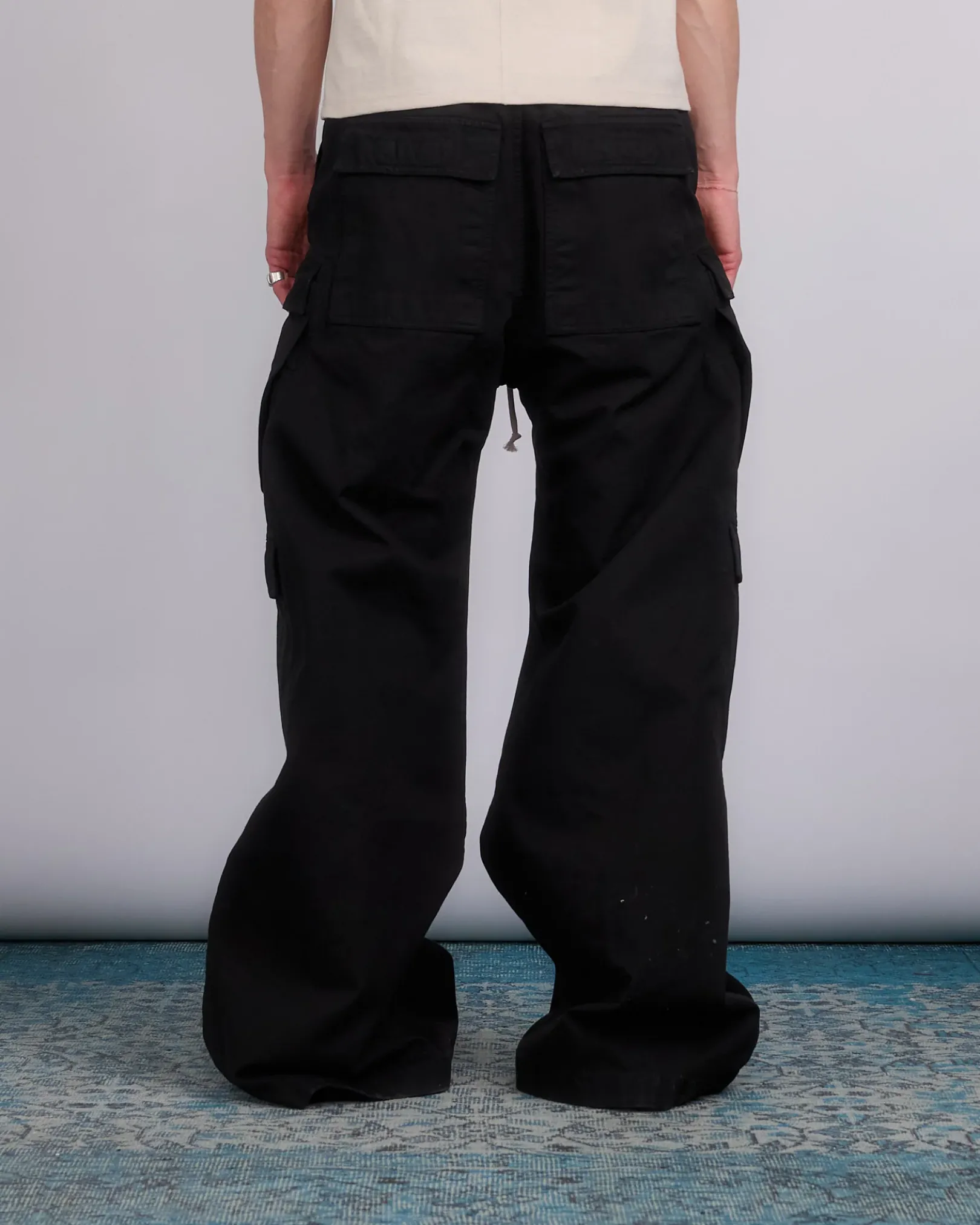 Clearance DRKSHDW Rick Owens Double Cargo Jumbo Belas Cttn Cnvas Blk