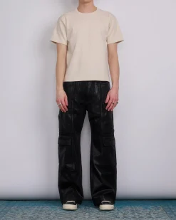 Fashion DRKSHDW Rick Owens Double Cargo Jean 13oz Foil Denim Black