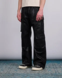 Fashion DRKSHDW Rick Owens Double Cargo Jean 13oz Foil Denim Black