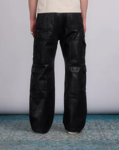 Fashion DRKSHDW Rick Owens Double Cargo Jean 13oz Foil Denim Black
