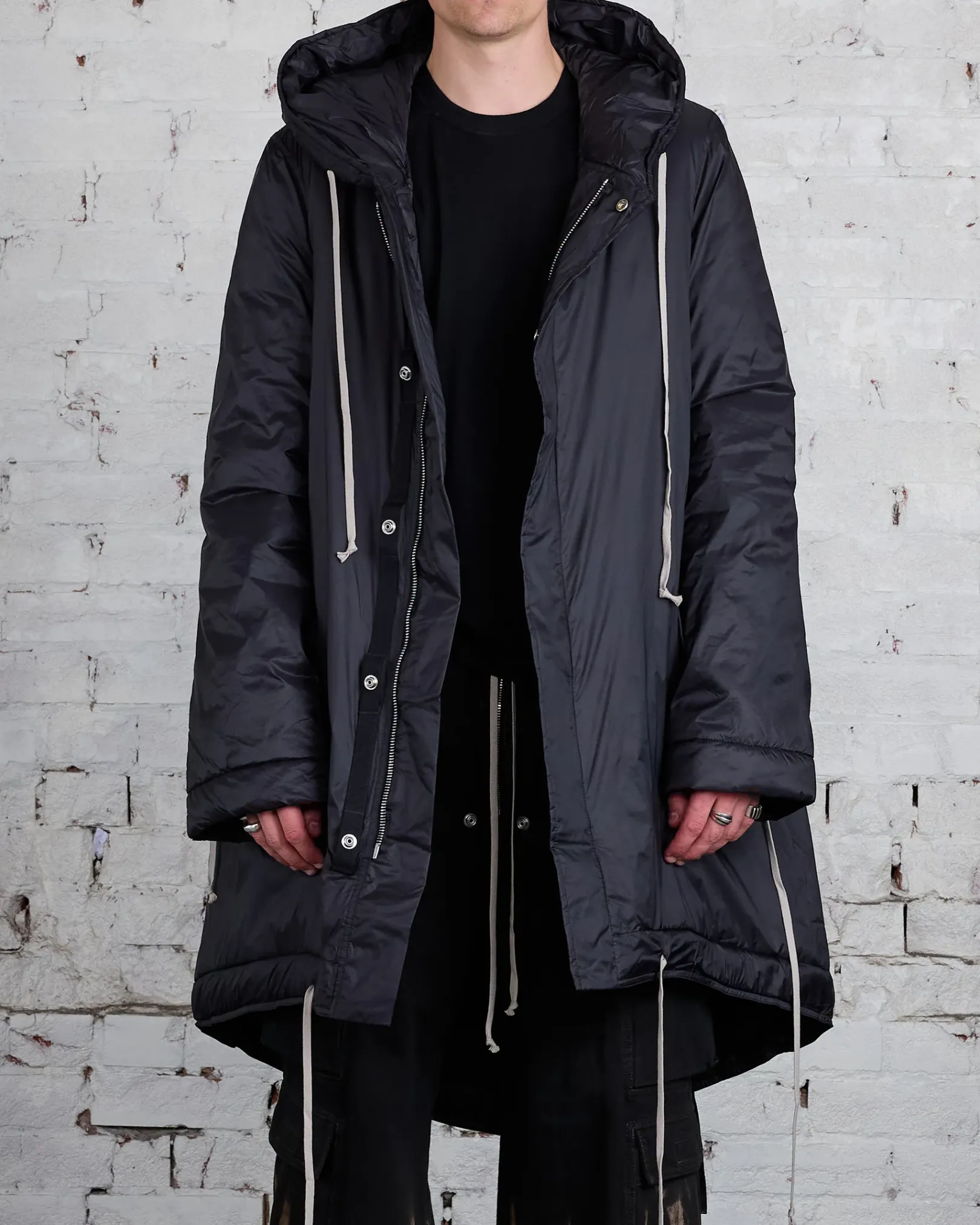 Best DRKSHDW Rick Owens Fishtail Parka Recycled Nylon Black