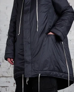 Best DRKSHDW Rick Owens Fishtail Parka Recycled Nylon Black