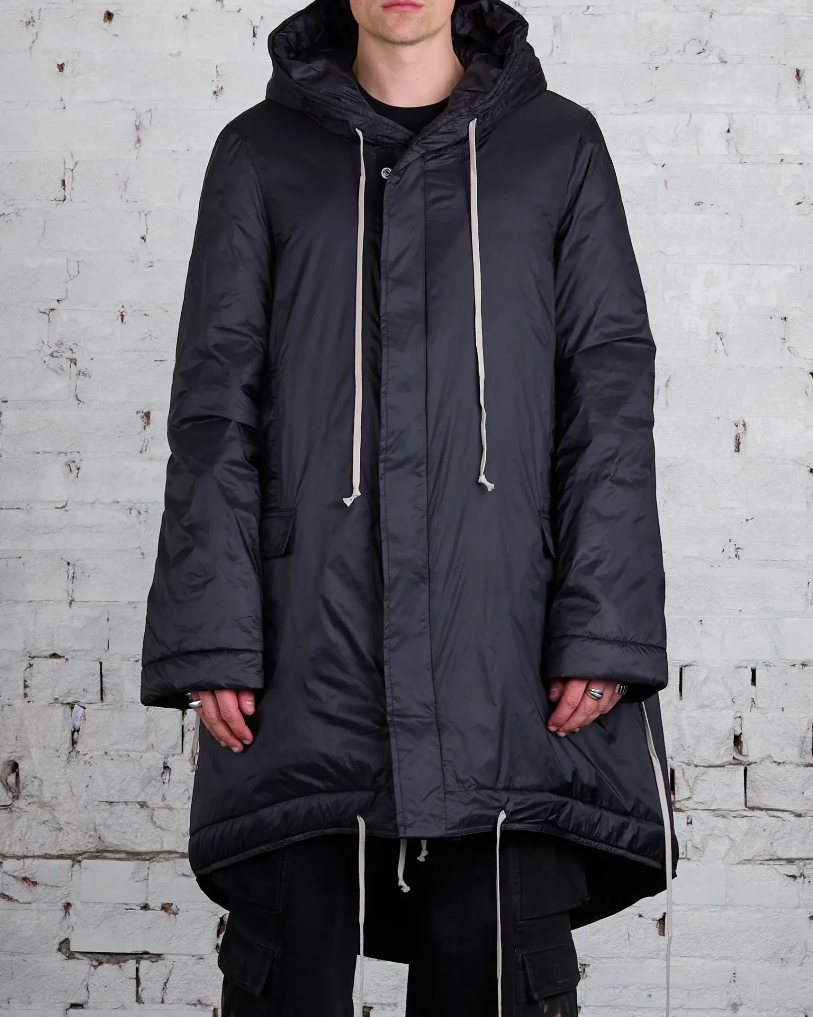 Best DRKSHDW Rick Owens Fishtail Parka Recycled Nylon Black