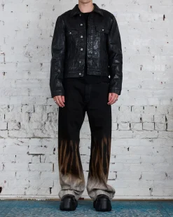 New DRKSHDW Rick Owens Geth Jean 13oz Sun Denim Black