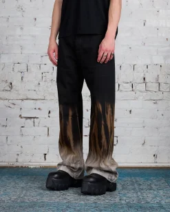 New DRKSHDW Rick Owens Geth Jean 13oz Sun Denim Black