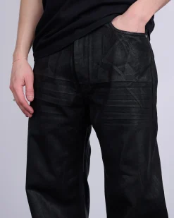 Outlet DRKSHDW Rick Owens Geth Jeans 13oz Foil Denim Black